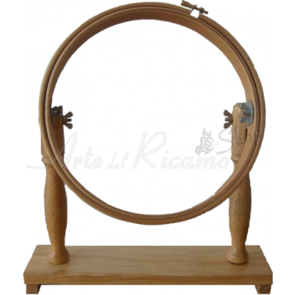 Meri - Bastidor Circular de Madera con Pie para Bordar de 25 cm