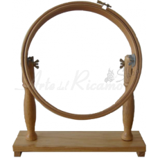 Meri - Telaio in Legno con Plancia per Ricamo a Mano - Diametro 22 cm