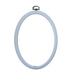 DMC Oval Flexi Hoops - Color White - Size 17,5 x 13 cm
