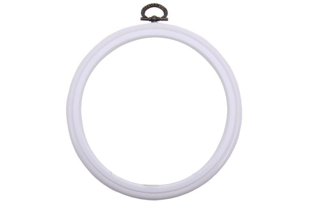 DMC White Round Flexi Hoops - 17,5 cm