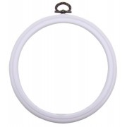 DMC White Round Flexi Hoops - 13 cm