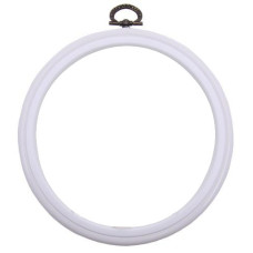 DMC Cornice Telaio Rotonda da 17,5 cm - Colore Bianco DMC Cornice Telaio Rotonda da 17,5 cm - Colore Bianco