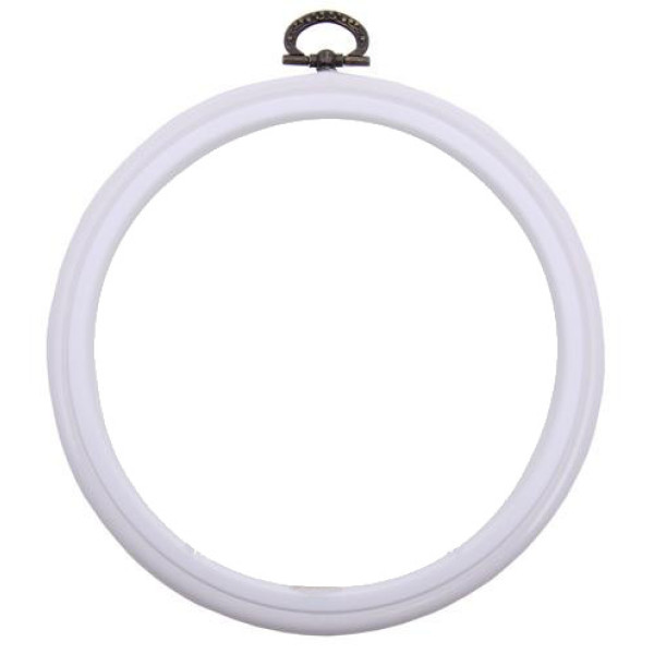 DMC White Round Flexi Hoops - 17,5 cm