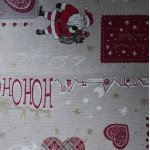 Tessuto Natalizio Babbo Natale - Altezza 280 cm Tessuto Natalizio Babbo Natale - Altezza 280 cm