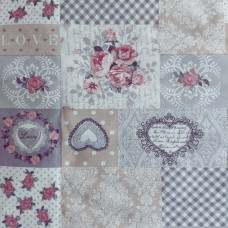 Tela de Algodón Shabby Chic Rosé - Ancho 280 cm