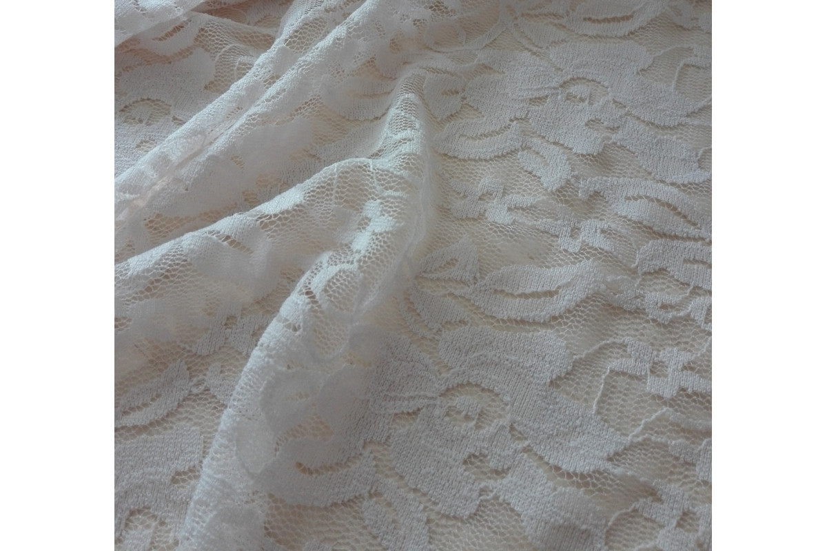 Tessuto in Pizzo - Colore Panna