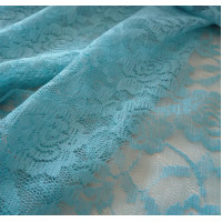 Tessuto in Pizzo - Colore Turchese