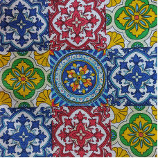 Mayolica Cotton Fabric Mayolica Cotton Fabric