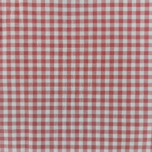 Zephir Cotton Fabric Gingham Square Color Old Pink