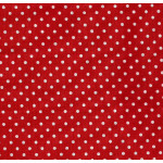 Tejido Patchwork - Rojo con Lunares Blancos