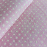 Cotton Fabric Pink with Little Stars Cotton Fabric Pink with Little Stars