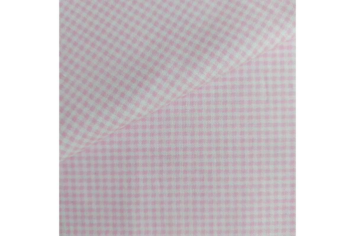 Cotton Fabric - Small Checkered Fabric Cotton Fabric - Small Checkered Fabric