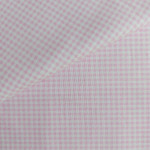 Tessuto Cotone a Quadri Piccoli Rosa