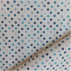 Blue Bubbles Cotton Fabric - Width 280 cm Blue Bubbles Cotton Fabric - Width 280 cm