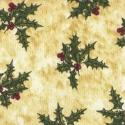 Patchwork Fabric - Christmas Mistletoe