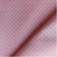 Patchwork Fabric  - Pink with White Spot