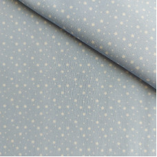 Patchwork Fabric - Light Blue with White Stars Patchwork Fabric - Light Blue with White Stars