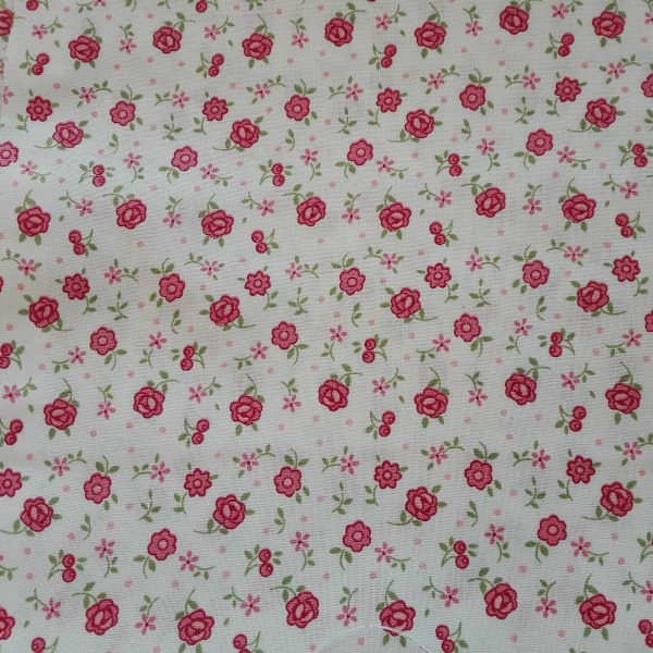 Tessuto Patchwork - Fiori Rosa