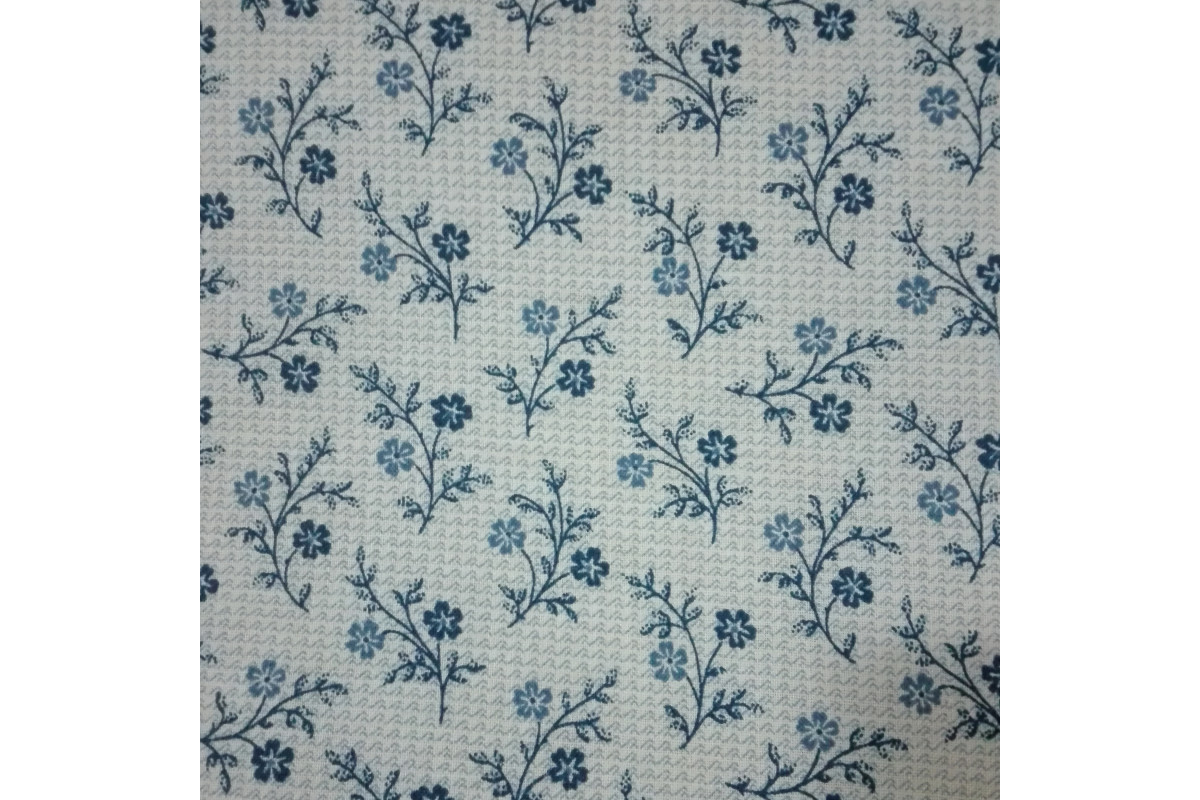 Tessuto Patchwork - Ramage Blu