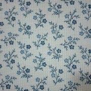 Patchwork Fabric - Blue Sprigs