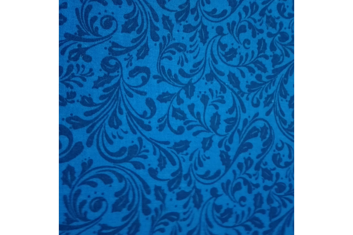 Patchwork Fabric - Blue with Sprigs Patchwork Fabric - Blue with Sprigs