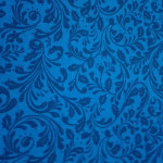 Tela Patchwork Azul con Ramitas