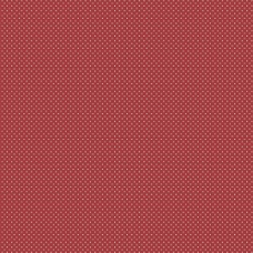 Cotton Fabric  Red with Little White Spot