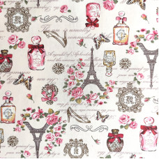 Tela Estampada Paris - Ancho 110 cm