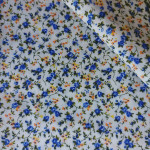 Tela Patchwork con Flores Azul y Amarillos