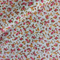 Tessuto Patchwork - Fiori Rosa e Gialli