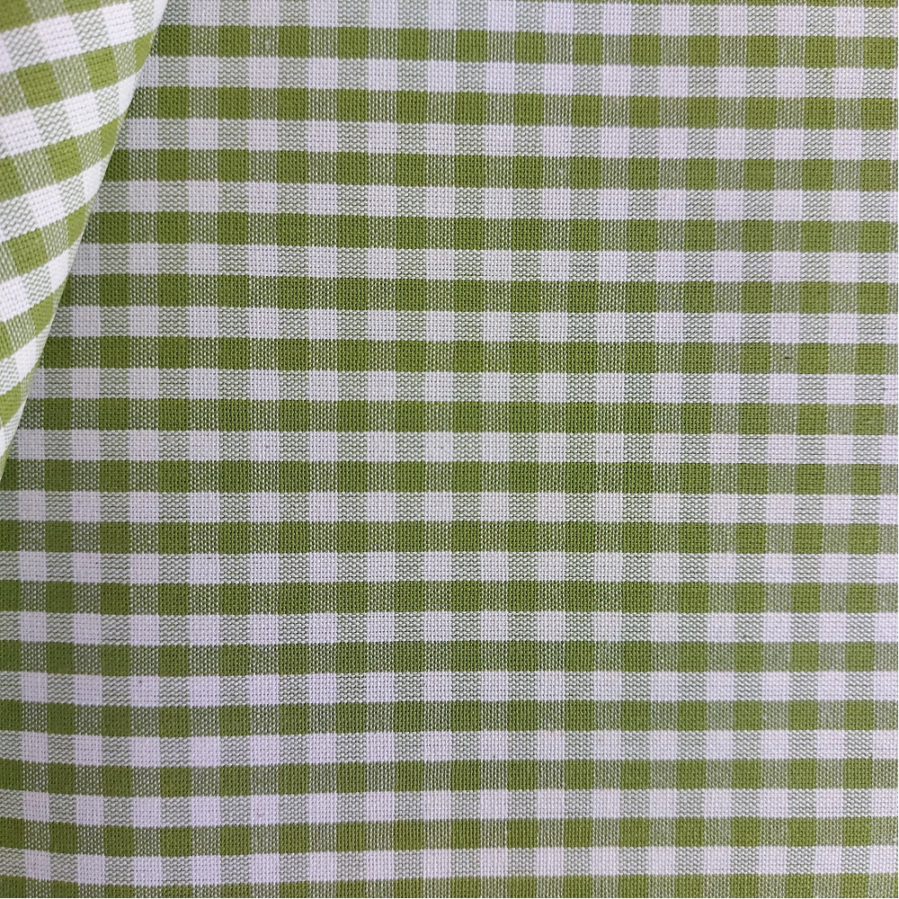 Checkered Fabric - Width 180 cm - Green
