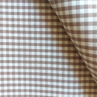 Tessuto Quadretti - Punto Suisse - Altezza 180 cm - Nocciola Tessuto Quadretti - Punto Suisse - Altezza 180 cm - Nocciola
