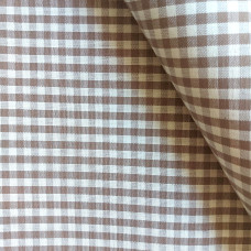 Tessuto Quadretti - Punto Suisse - Altezza 180 cm - Nocciola Tessuto Quadretti - Punto Suisse - Altezza 180 cm - Nocciola