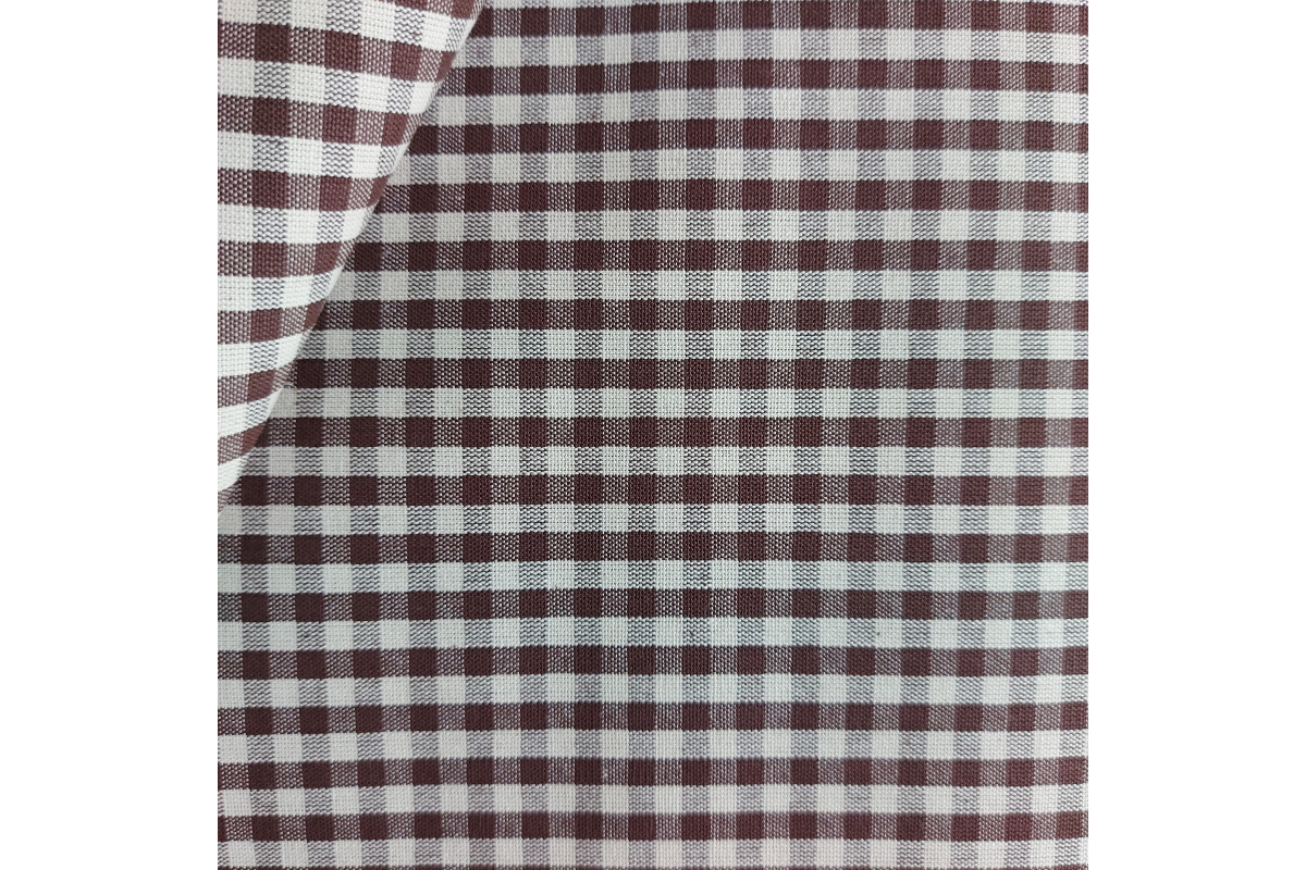 Tessuto Quadretti - Punto Suisse - Altezza 180 cm - Moka Tessuto Quadretti - Punto Suisse - Altezza 180 cm - Moka