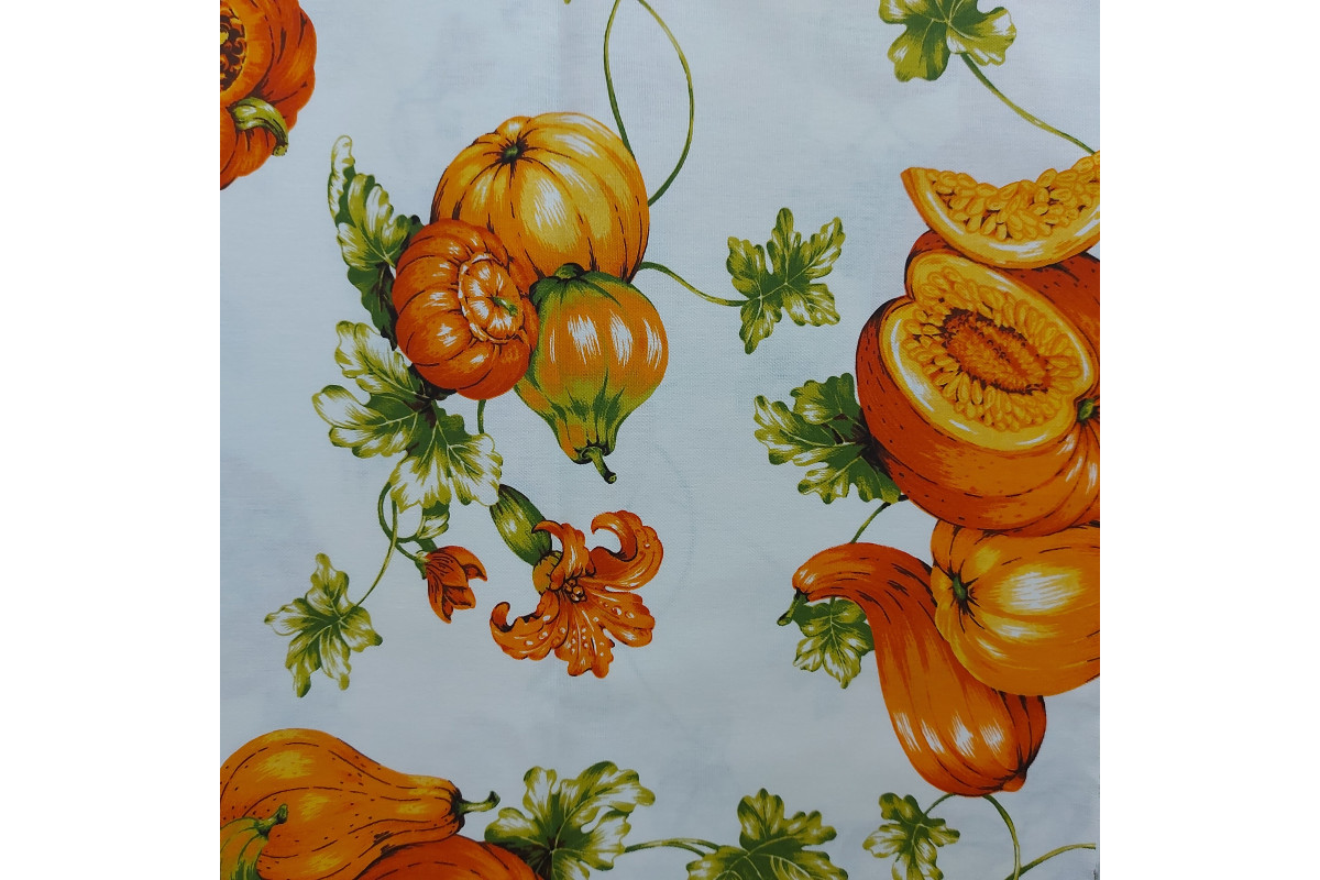 Pumpkin Cotton Fabric - Width 180 cm