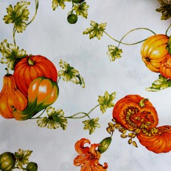 Pumpkin Cotton Fabric - Width 180 cm