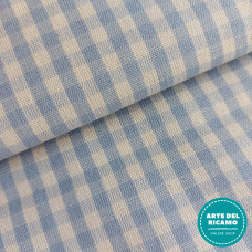 Tessuto Quadretti - Punto Suisse - Altezza 180 cm - Azzurro Chiaro Tessuto Quadretti - Punto Suisse - Altezza 180 cm - Azzurro Chiaro