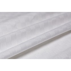 Tessuto Puro Cotone Damina Gloria Bianco - Altezza 180 cm
