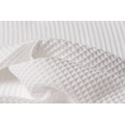 Waffle Honeycomb Fabric - White Color