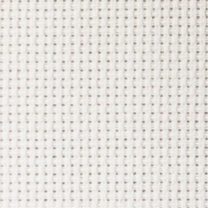 Kuou Tela Aida da 55 quadretti in 10 cm per punto croce e ricamo 45 x 30 cm colore bianco 