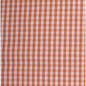 Tessuto Quadretti - Punto Suisse - Altezza 180 cm  - Arancio