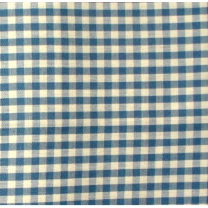 Checkered Fabric - Width 180 cm - Light Blue
