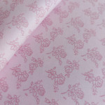 Tessuto in Cotone Rosa con Piccole Roselline Tessuto in Cotone Rosa con Piccole Roselline