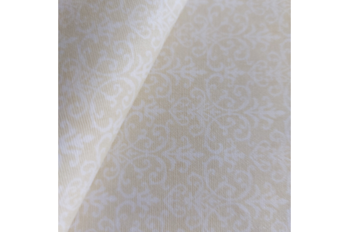 Tessuto in Cotone Panna - Arabesque