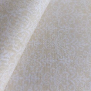 Cream Cotton Fabric - Arabesque