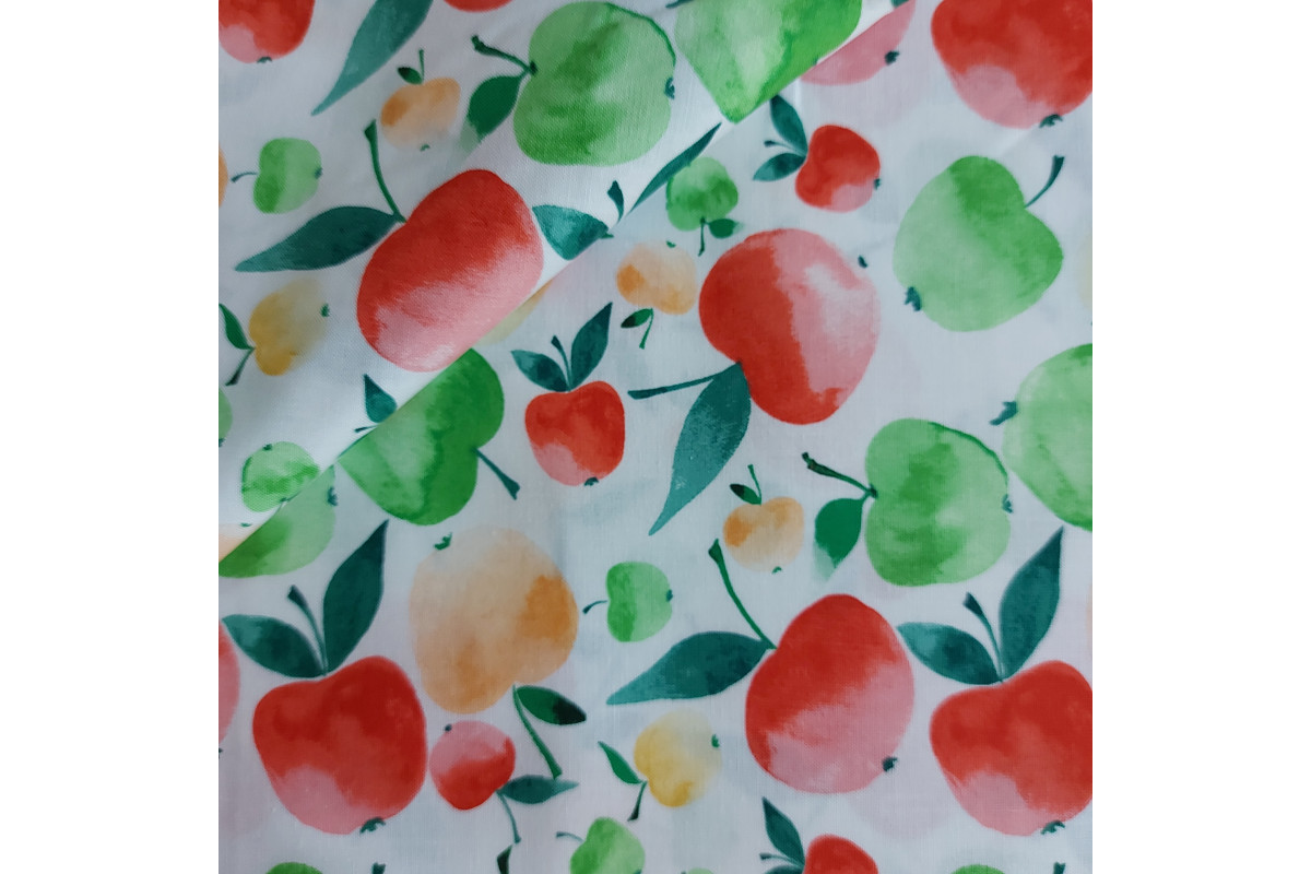 Cotton Fabric All Fruit Collection - Apples Cotton Fabric All Fruit Collection - Apples