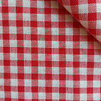 Rustichella Quadrettato 1x1 cm - Altezza 180 cm - Rosso 302 Rustichella Quadrettato 1x1 cm - Altezza 180 cm - Rosso 302
