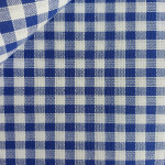 Rustichella Checkered Fabric 1x1 cm - Width 180 cm - Blu Rustichella Checkered Fabric 1x1 cm - Width 180 cm - Blu