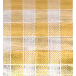 Rustichella Checkered Fabric 1x1 cm - Width 180 cm - Yellow