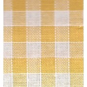 Rustichella Checkered Fabric 1x1 cm - Width 180 cm - Yellow